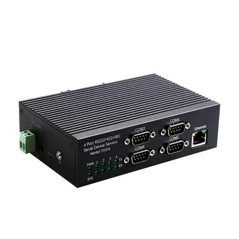 DIEWU TXI016 Priemyselné 4Port RS232/485/422 Sériové Zariadenie Server Ethernet Converter 10/100Mbps RJ45 Port Modul