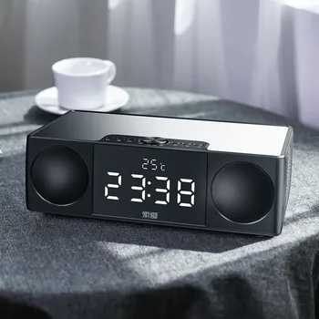 Bezdrôtový Bluetooth Reproduktor, Subwoofer Zvuk domáceho Kina Mini Zvukový Systém Vysokej Hlasitosti 3D Surround Rádio Budík pre PC/TV