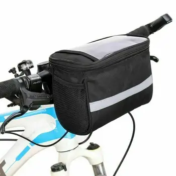 Bicykel Predné Taška na Riadidlá Bike Rám Kôš Organizátor Taška Prenosné Puzdro na Telefón Multifunkčné Tašky, Ramenný MTB Waterproo F3G4