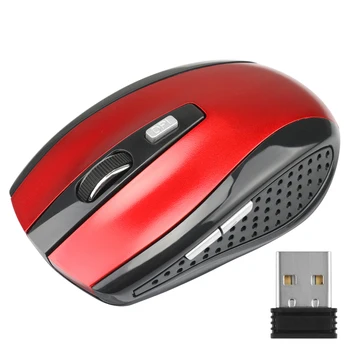2.4 Ghz Wireless Mouse Nastaviteľné DPI Myš 6 Tlačidlá Optická Herná Myš Hráč Bezdrôtových Myší S USB Prijímač Počítač PC