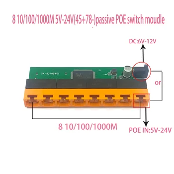 OEM Nový model 8 portový Switch Desktop RJ45 Ethernet Switch 10/100/1000mbps Gigabit Lan prepínač rj45 tp-link