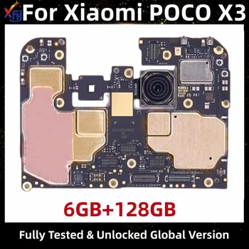 Doska plošného spoja Modulu pre Xiao POCO X3, 6GB RAM, 128 GB ROM, Pôvodný Globálna Verzia Hlavnej Dosky plošných spojov