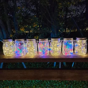 Solárny keramickej nádoby Svetlo s 30LED svetlo String Nepremokavé Vonkajšie Záhradné Dekor Nádvorie Krajiny Sklenené Fľaše svetlo
