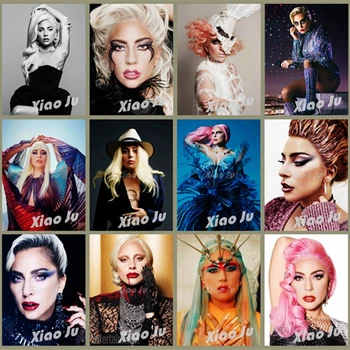 5D DIY Lady Gaga Diamond Maľby Plné Námestie&Round-Diamond výšivky Cross stitch Diamond mozaiky Domova