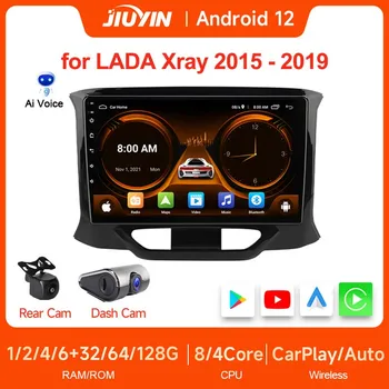 JIUYIN 2 DIN Android 12.0 Auto Stereo Rádio Strednej Multimedia Player 9 Palcový Auto Carplay 4G GPS Video pre LADA Xray 2015 - 2019