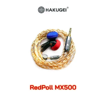 HAKUGEI Redpoll Hi-end MX500 In-ear slúchadlá 15 mm s Plochou Hlavou Slúchadiel 3.5 mm Typ-c DAC Lightning C100 Hifi hudby zátkové chrániče sluchu